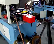  350 425上下夹全自动无毛刺切管机客户切割现场